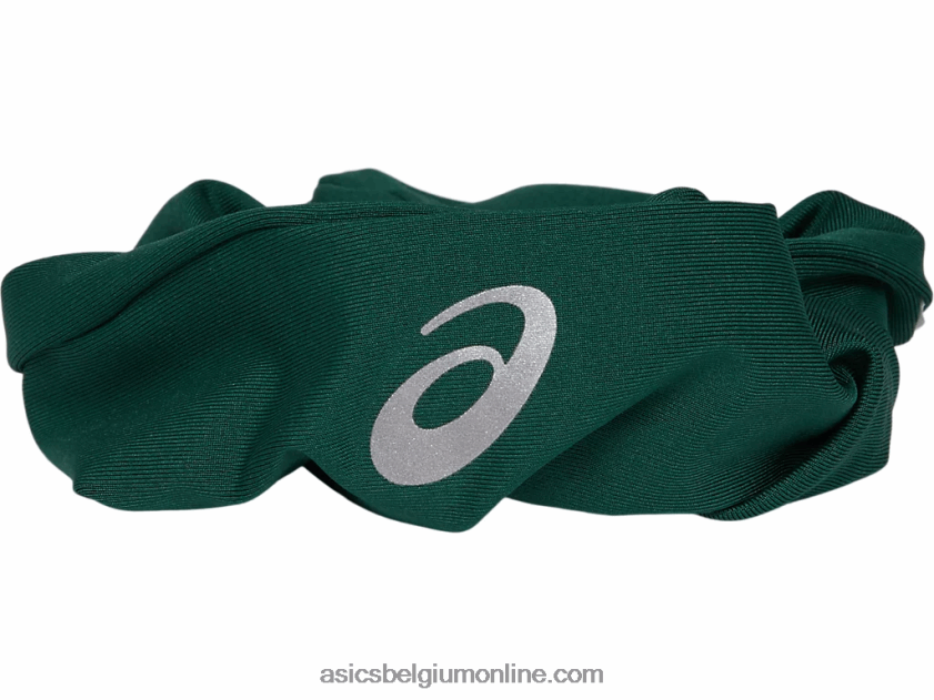 de nieuwe sterke hergebruikte scrunchie V6HXR22993 kardinaal/bosgroen Asics