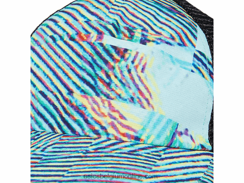 pet met grafische print V6HXR21457 oase groen Asics
