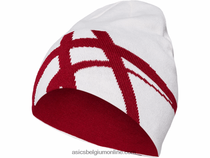 unisex beanie handschoenen set V6HXR2837 berk/cranberry Asics