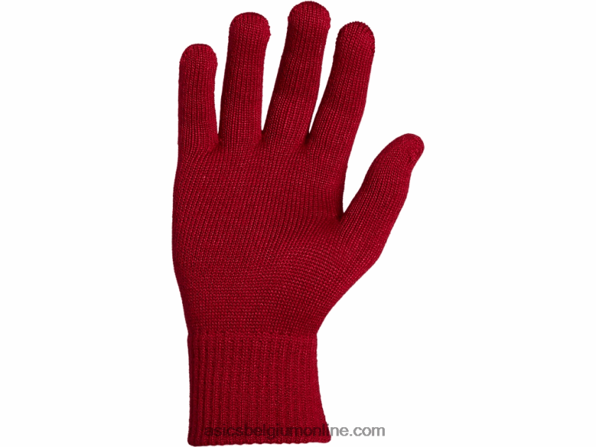 unisex beanie handschoenen set V6HXR2837 berk/cranberry Asics