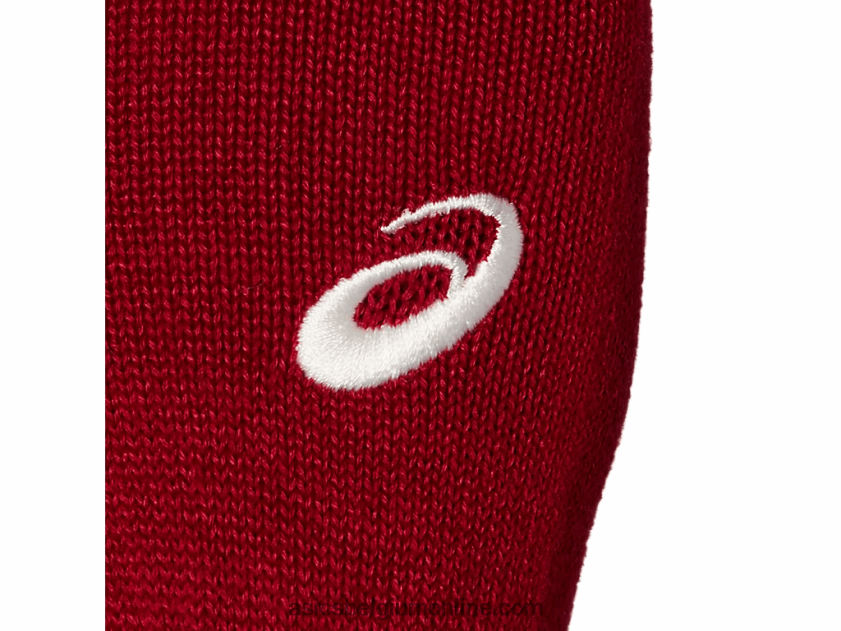 unisex beanie handschoenen set V6HXR2837 berk/cranberry Asics