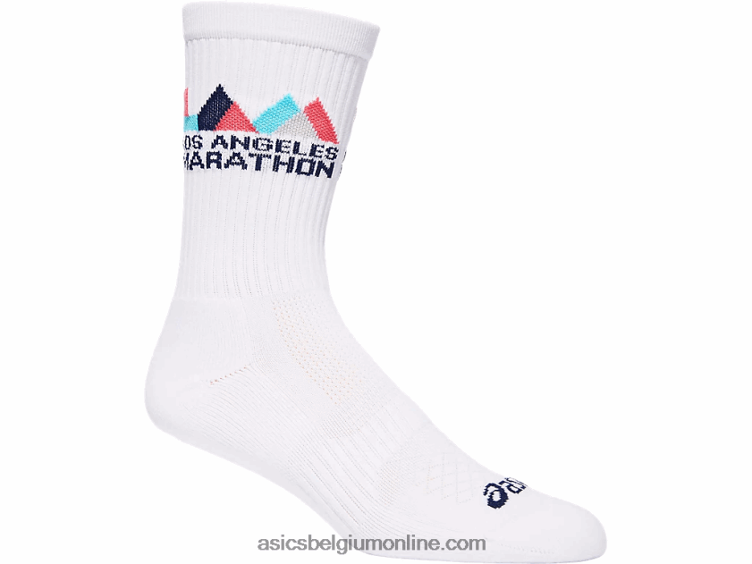 lam crew sokken V6HXR21613 briljant wit Asics