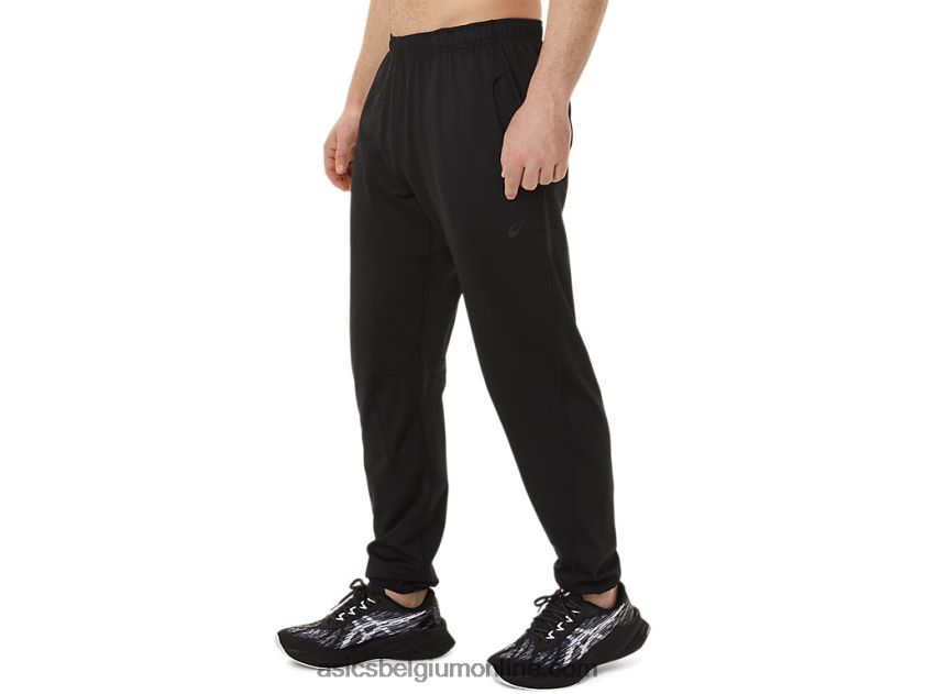 geborstelde gebreide broek voor heren V6HXR2750 prestatie zwart Asics