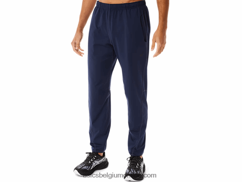geborstelde gebreide broek voor heren V6HXR2754 middernacht Asics