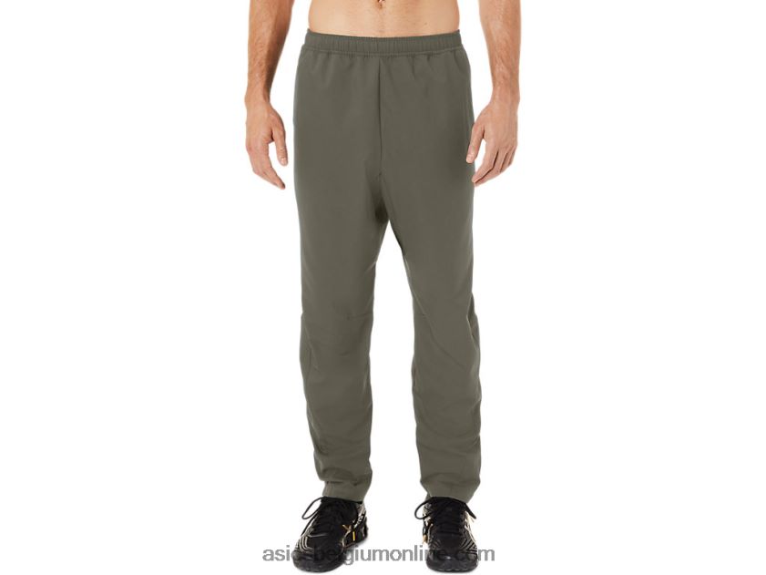 heren geweven broek V6HXR21438 mantel groen Asics