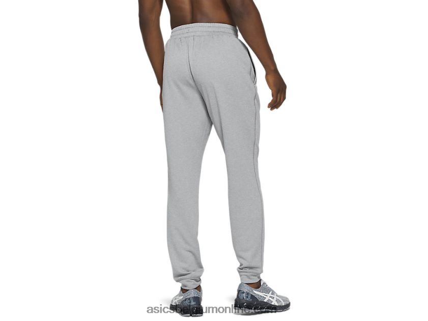 heren joggingbroek van french terry V6HXR21989 bladrotsheide Asics