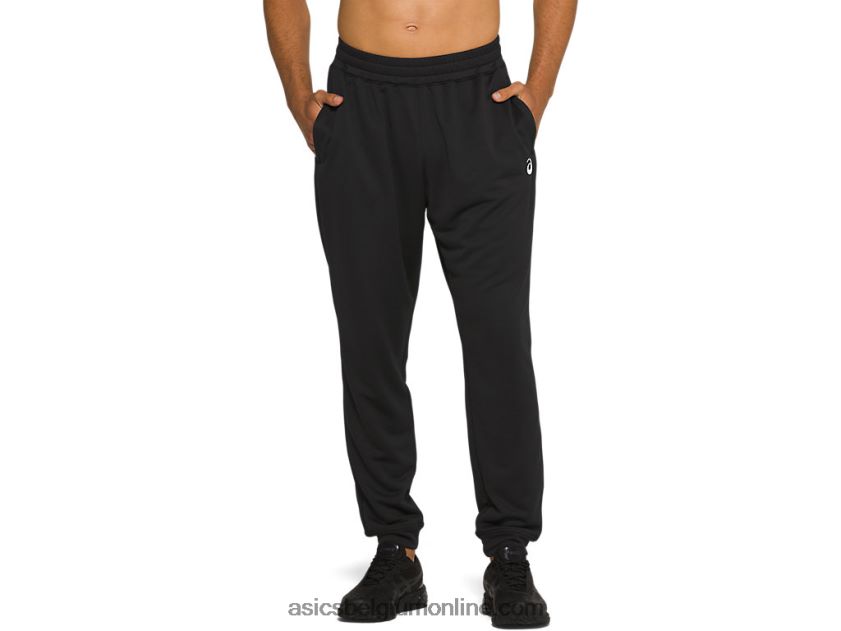 heren joggingbroek van french terry V6HXR21993 prestatie zwart Asics