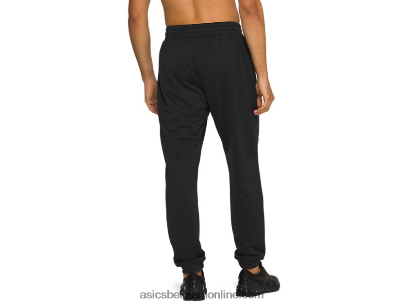 heren joggingbroek van french terry V6HXR21993 prestatie zwart Asics