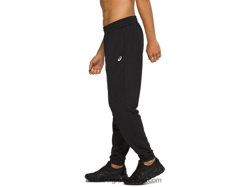 heren joggingbroek van french terry V6HXR21993 prestatie zwart Asics