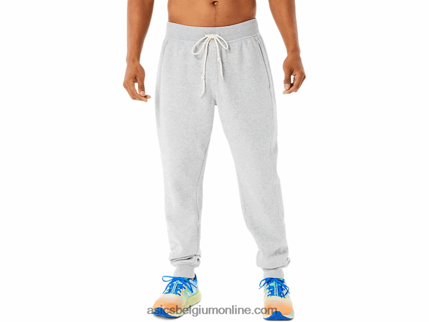 heren zondagse fleece jogger lam V6HXR21338 lichtgrijze heide Asics