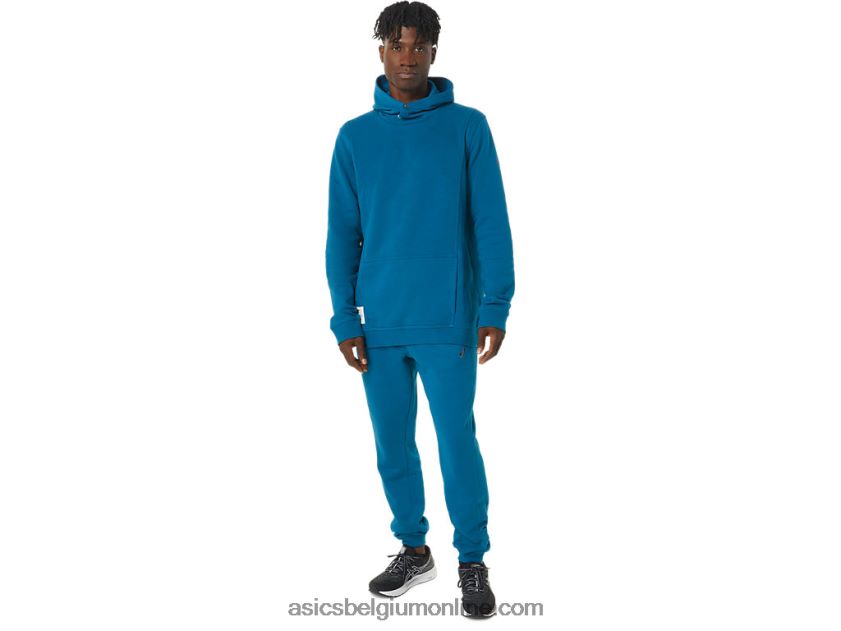 m zondag sana fleece joggingbroek V6HXR2820 diepzee wintertaling Asics