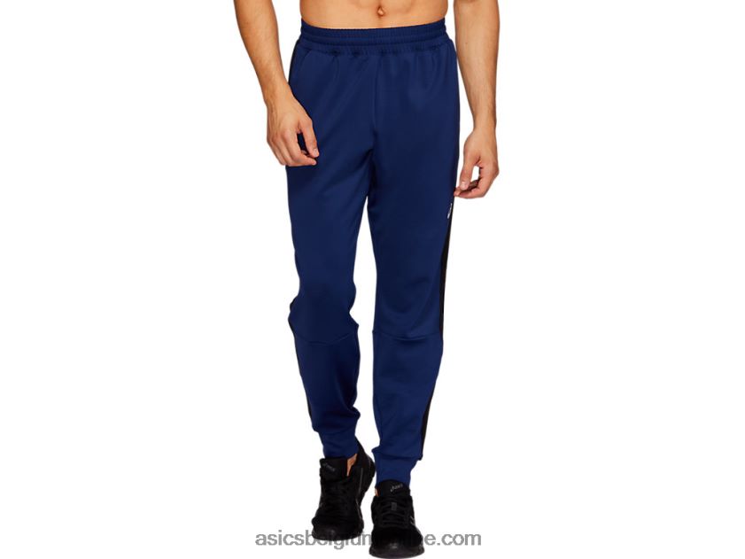 thermopolis-joggingbroek voor heren V6HXR22115 blauwe uitgestrekte heide/zwart Asics