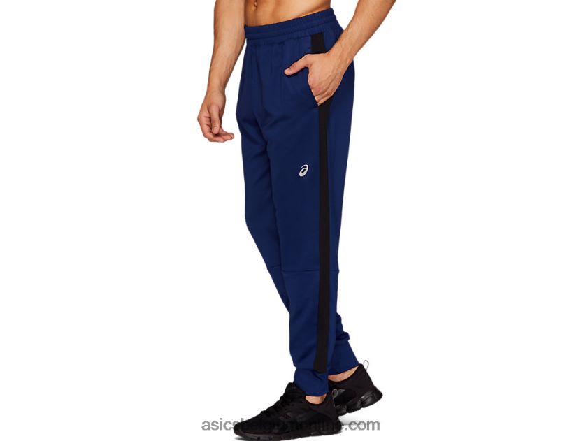 thermopolis-joggingbroek voor heren V6HXR22115 blauwe uitgestrekte heide/zwart Asics