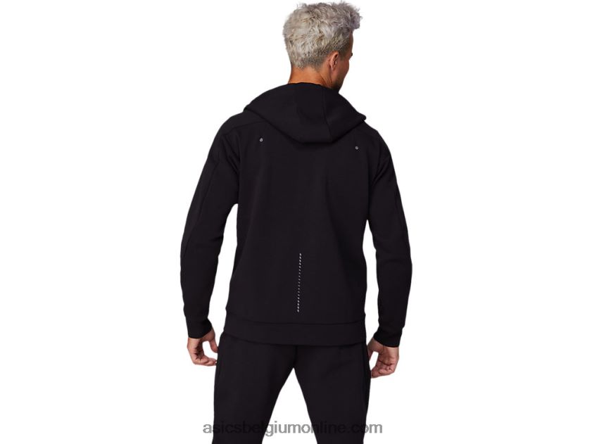 gebreide mobiliteitshoodie met volledige rits voor heren V6HXR21679 prestatie zwart Asics