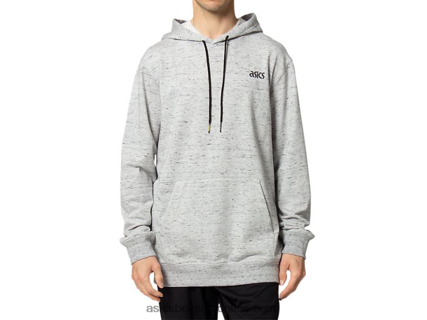 heren sweater met capuchon van french terry V6HXR21651 piemontese grijze heide Asics