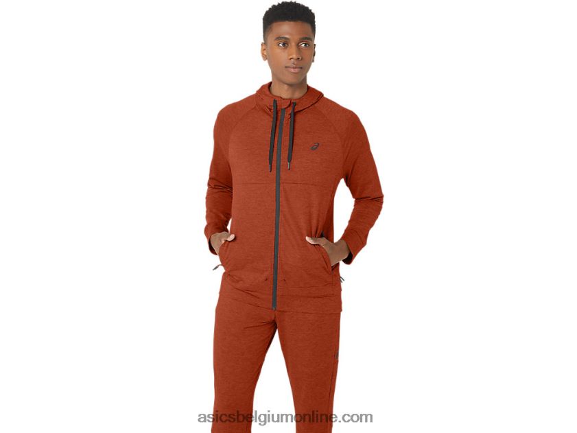 heren tech fz hoodie 2.0 V6HXR2299 spice latte spacedye Asics