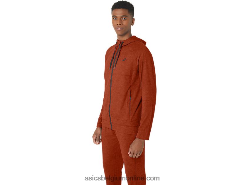 heren tech fz hoodie 2.0 V6HXR2299 spice latte spacedye Asics