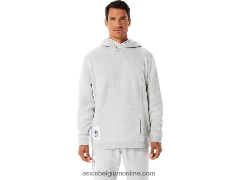m zondag fleece hoody wch V6HXR21284 lichtgrijze heide Asics