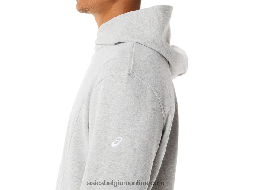 m zondag fleece hoody wch V6HXR21284 lichtgrijze heide Asics