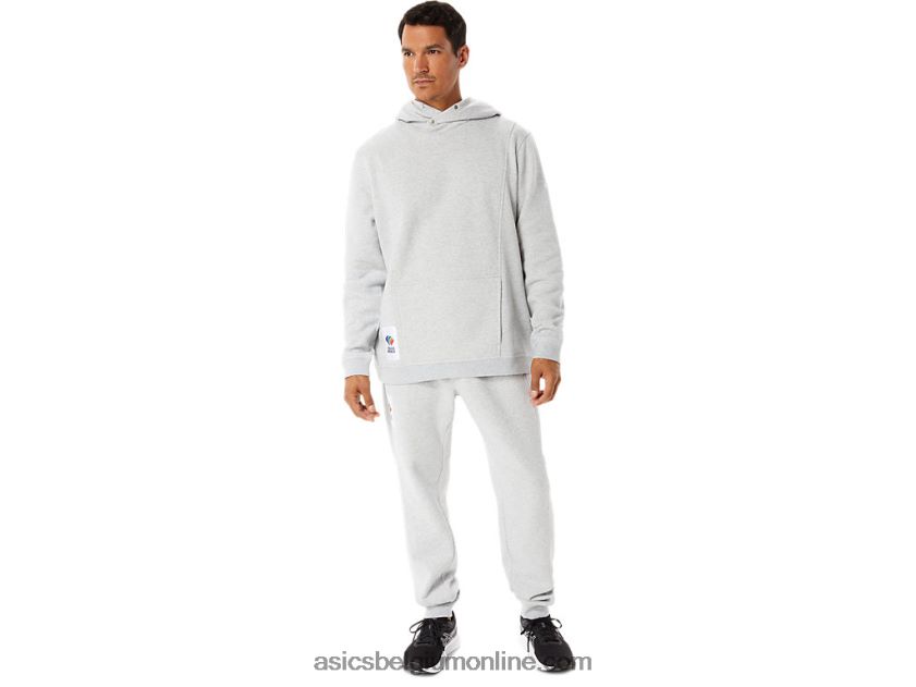 m zondag fleece hoody wch V6HXR21284 lichtgrijze heide Asics