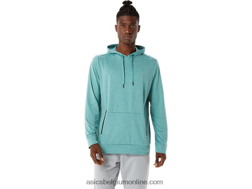 technische herenhoodie met capuchon V6HXR21569 salie heide Asics