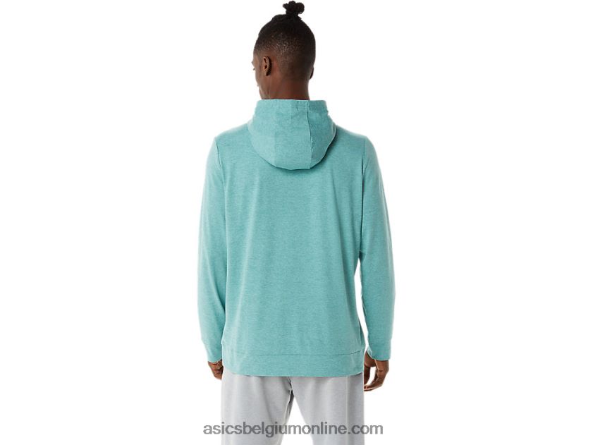 technische herenhoodie met capuchon V6HXR21569 salie heide Asics