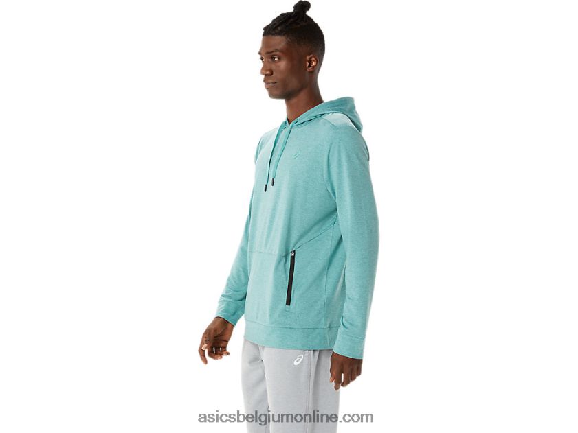 technische herenhoodie met capuchon V6HXR21569 salie heide Asics