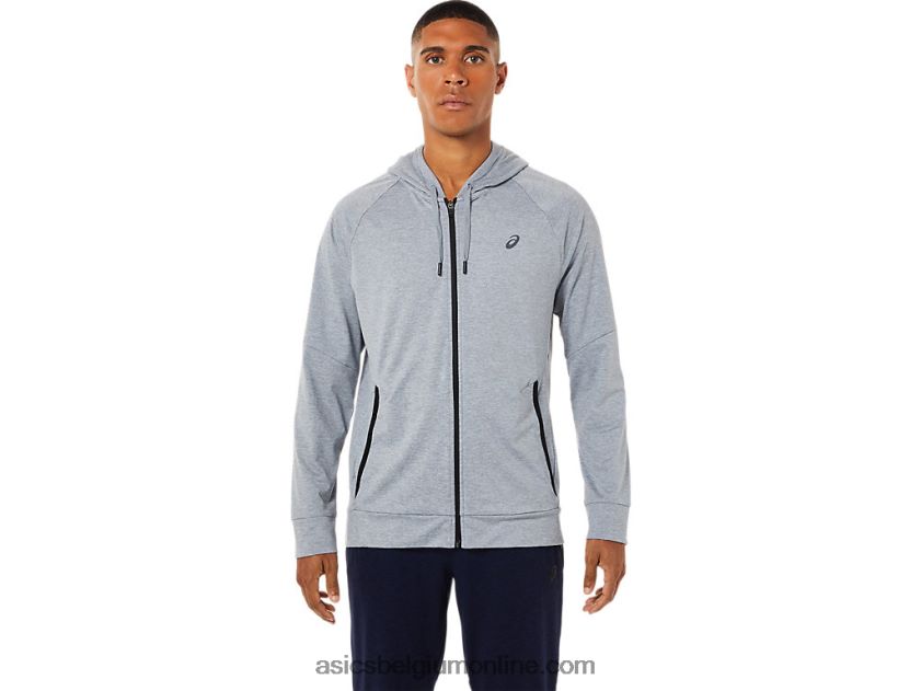 technische herenhoodie met volledige rits V6HXR21780 bladrotsheide Asics