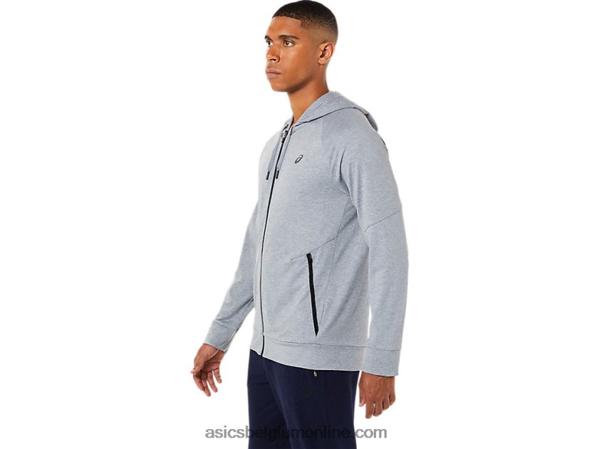 technische herenhoodie met volledige rits V6HXR21780 bladrotsheide Asics