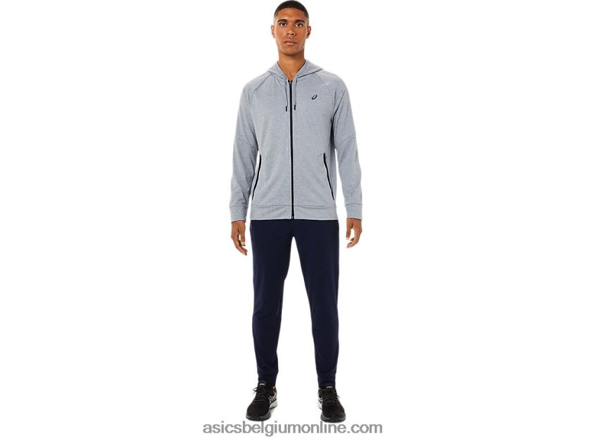 technische herenhoodie met volledige rits V6HXR21780 bladrotsheide Asics