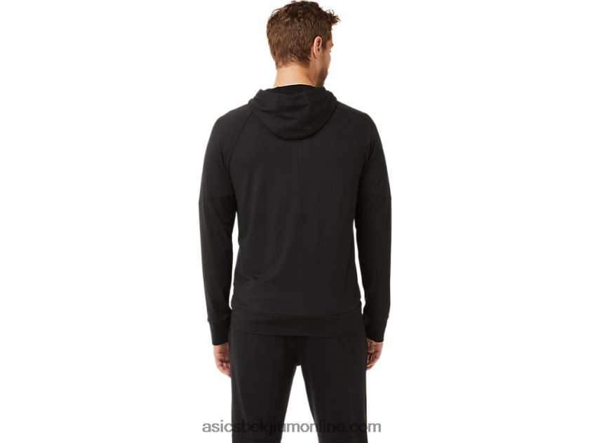 technische herenhoodie met volledige rits V6HXR22029 prestatie zwart Asics