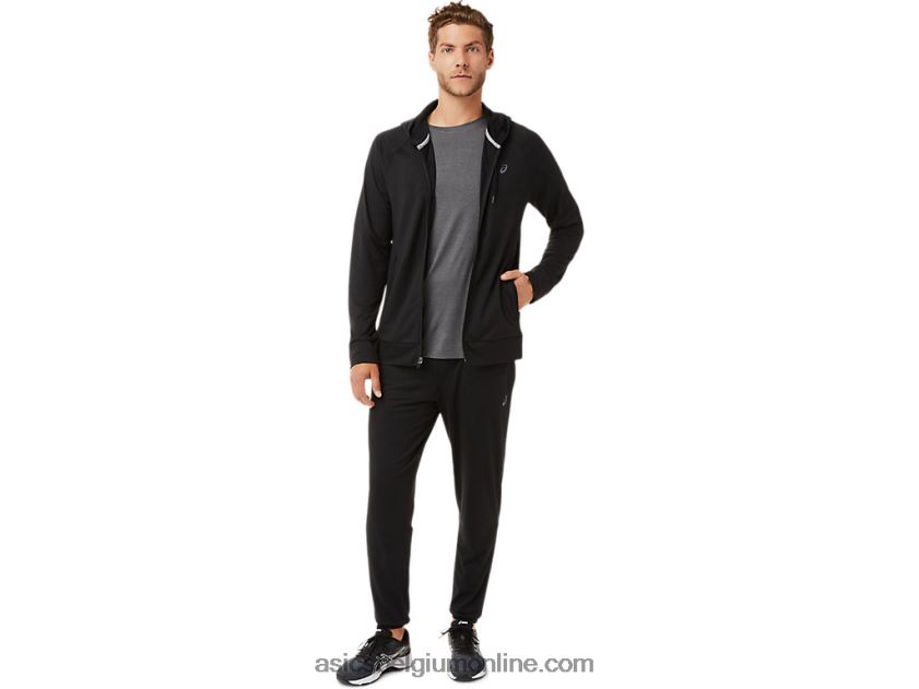 technische herenhoodie met volledige rits V6HXR22029 prestatie zwart Asics