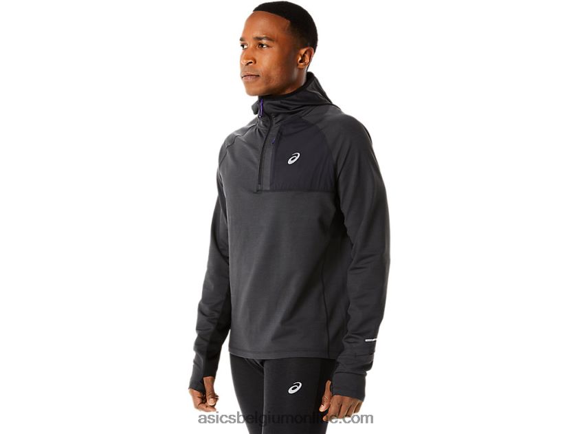 winterhardloophoodie met lange mouwen voor heren V6HXR2885 prestaties zwarte heide Asics