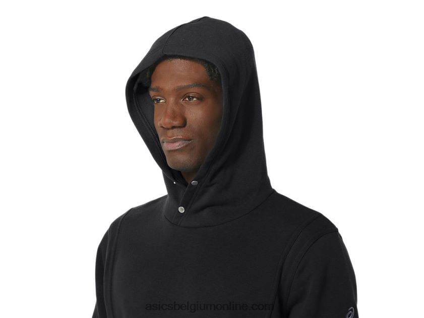 zondagse fleece herenhoodie V6HXR215 prestatie zwart Asics