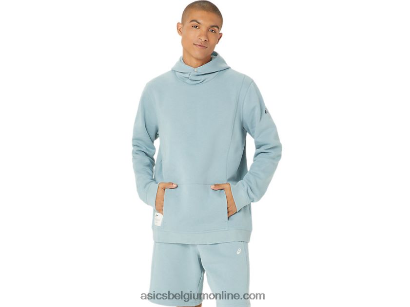 zondagse fleece herenhoodie V6HXR224 licht staal Asics