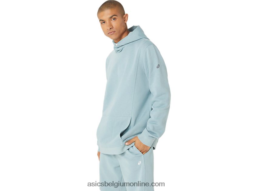 zondagse fleece herenhoodie V6HXR224 licht staal Asics