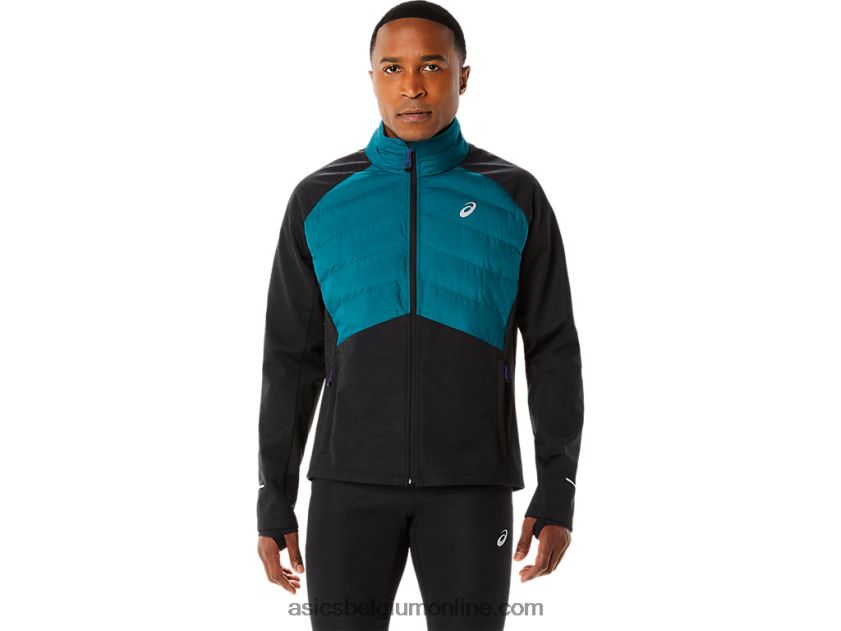 hardloopwinterjas voor heren V6HXR2849 fluweel grenen/zwart heide Asics