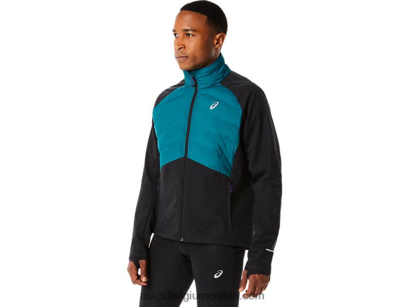 hardloopwinterjas voor heren V6HXR2849 fluweel grenen/zwart heide Asics