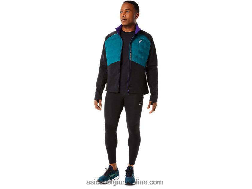 hardloopwinterjas voor heren V6HXR2849 fluweel grenen/zwart heide Asics