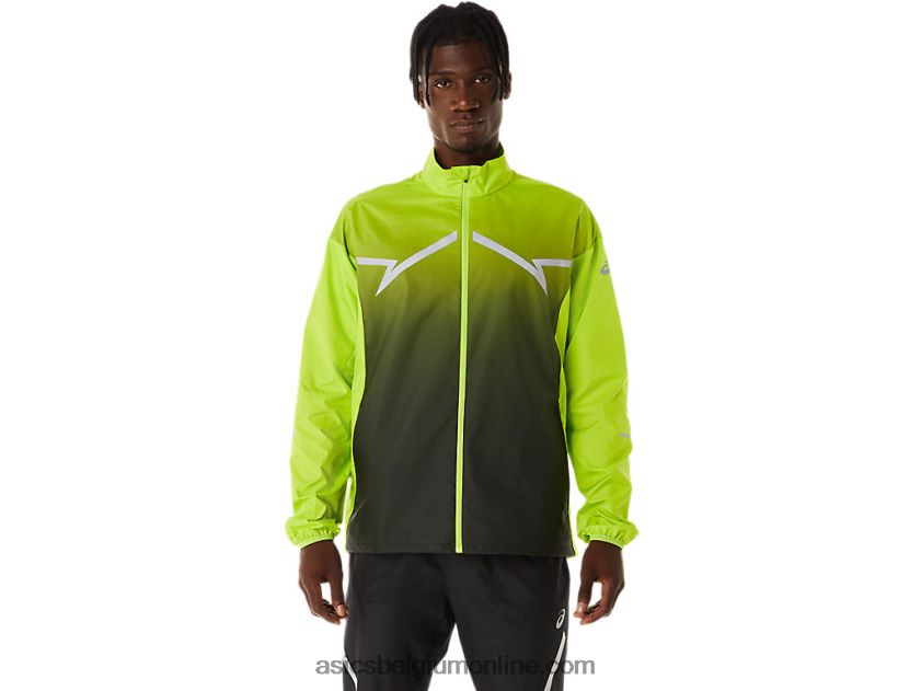 heren lite-wedstrijdjas V6HXR2238 limoenschil/performance zwart Asics