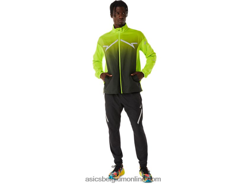 heren lite-wedstrijdjas V6HXR2238 limoenschil/performance zwart Asics