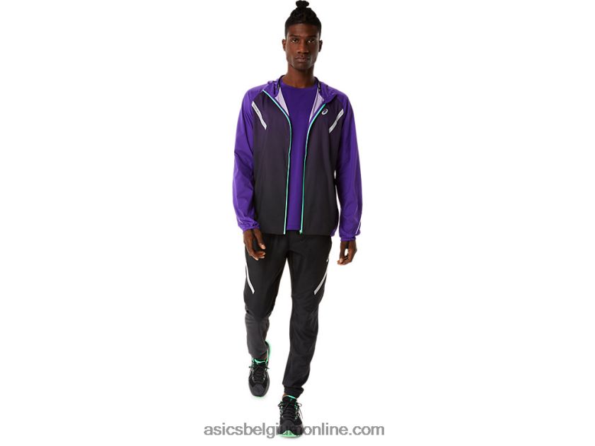 heren lite-wedstrijdjas V6HXR2855 druivenjam/performance zwart Asics