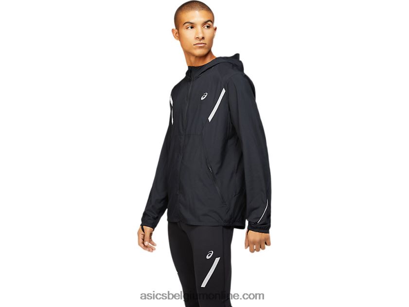 heren lite-wedstrijdjas effen V6HXR21670 prestatie zwart Asics
