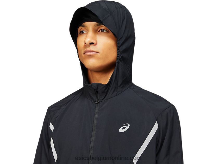 heren lite-wedstrijdjas effen V6HXR21670 prestatie zwart Asics