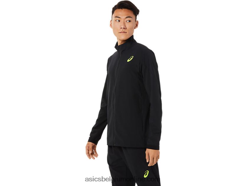 heren stretch geweven jack V6HXR21450 prestatie zwart Asics