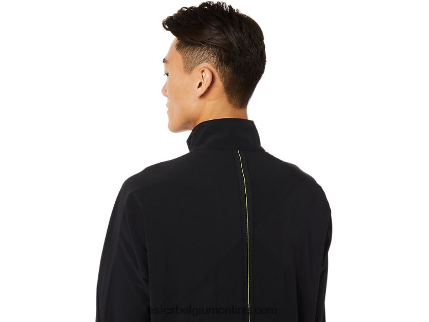 heren stretch geweven jack V6HXR21450 prestatie zwart Asics