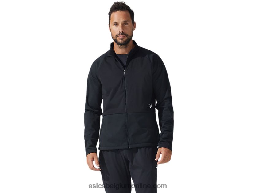 heren thermostorm jack met volledige ritssluiting V6HXR21644 prestatie zwart Asics
