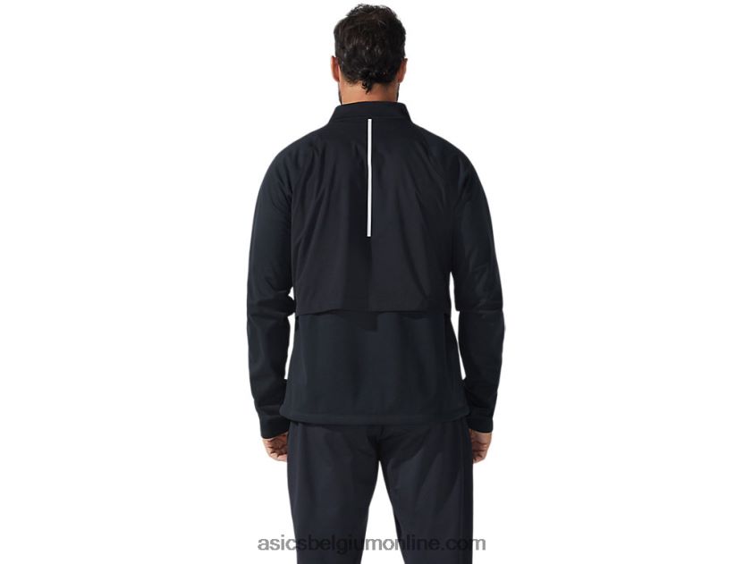 heren thermostorm jack met volledige ritssluiting V6HXR21644 prestatie zwart Asics