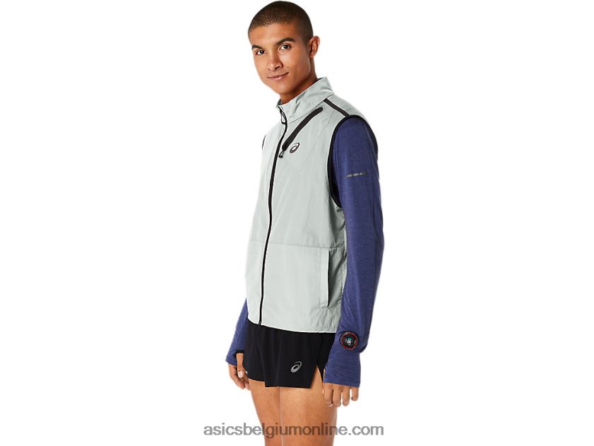 opvouwbaar metarun-vest voor heren V6HXR2527 lichte salie Asics