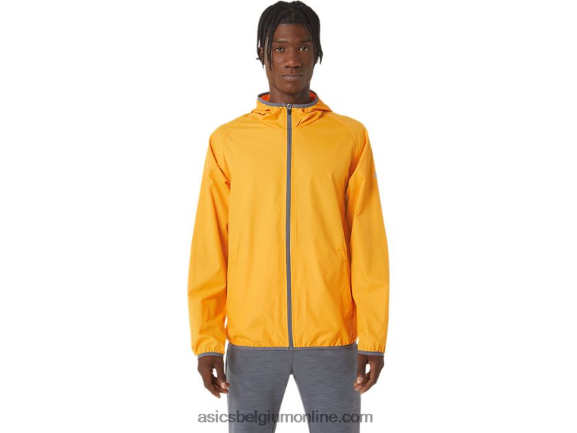 opvouwbare jas voor heren V6HXR21043 barnsteen/metropool Asics
